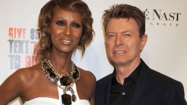 DAVID BOWIE: Den britiske artisten David Bowie ble 69 år. Han etterlater seg modellkona Iman (61). Foto: NTB Scanpix DAVID BOWIE: Den britiske artisten David Bowie ble 69 år. Han etterlater seg modellkona Iman (61). Foto: NTB Scanpix